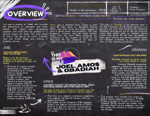 Joel, Amos, & Obadiah